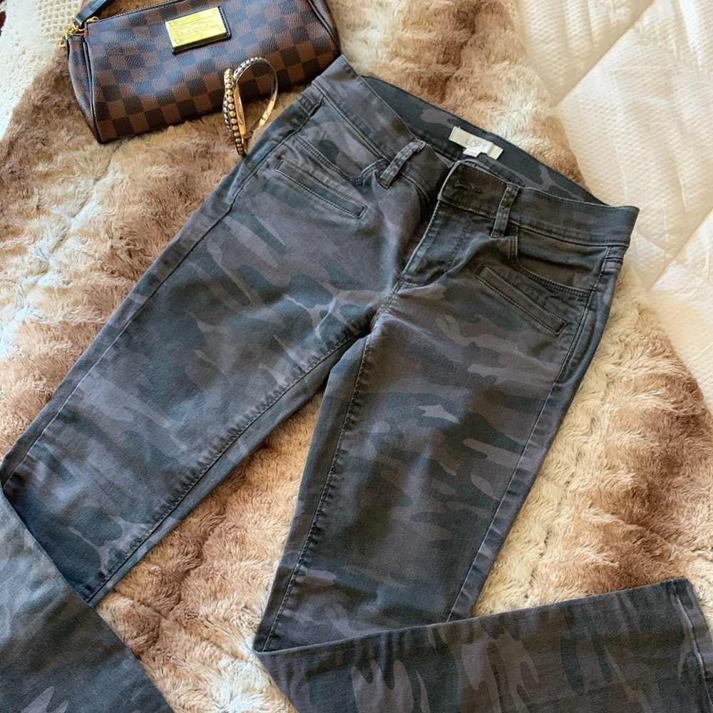 Loft Camo jeans size 0